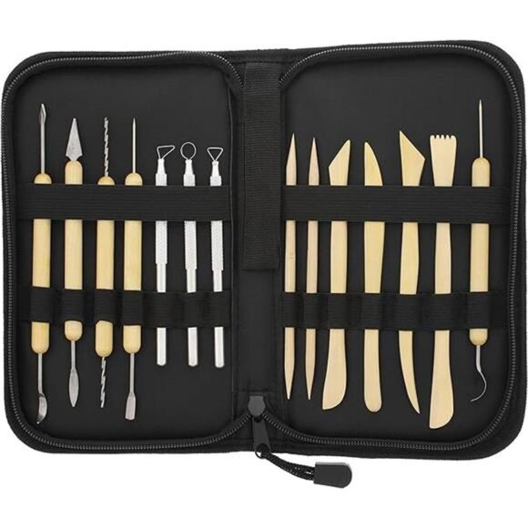 US Art Supply 14-Piece Pottery, Clay Sculpture & Ceramics Tool Set - Picture 7 of 7